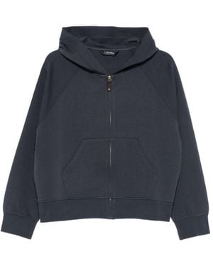 Max Mara Zip-Up Hoodie - Blue