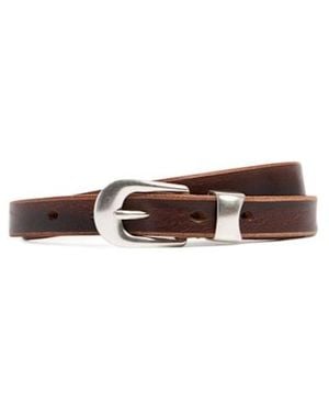 Our Legacy Leather Belt - White
