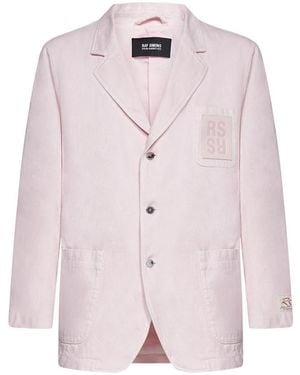 Raf Simons Emblem Detail Jacket - Pink