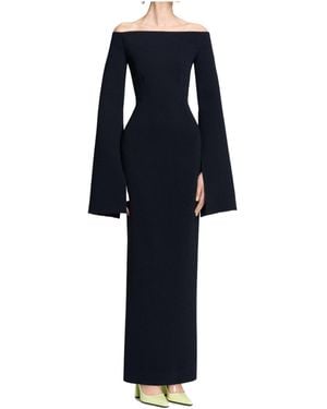 Solace London Off-The-Shoulder Dress - Blue