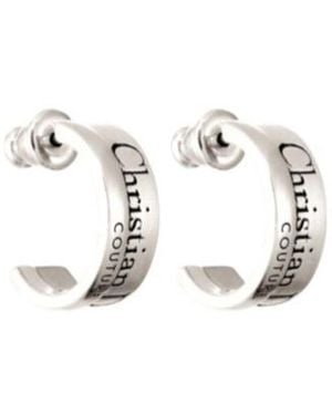 Dior Christian Couture Cut Earrings - White