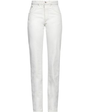 Maison Margiela Solid Colour Twill Trousers - White