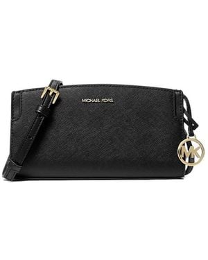 MICHAEL Michael Kors Becca Small Saffiano Leather Crossbody Bag - Black