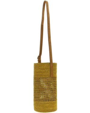KHAITE Billie Woven Small Bucket Bag - Metallic