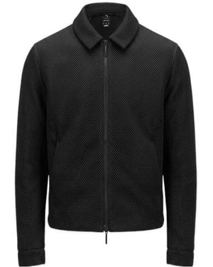 PUMA Mesh-Texture Zip-Up Jacket - Black