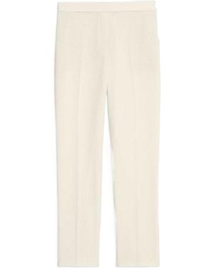 Theory Treeca Pull-On Tailored Trousers - White
