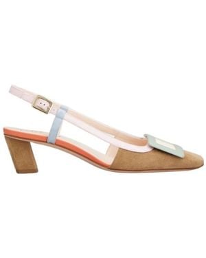 Roger Vivier Belle Vivier Slingback Heeled Court Shoes - Multicolour