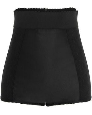 Dolce & Gabbana High-Waisted Lace Briefs - Black