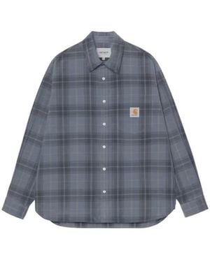 Carhartt L/Wilber Plaid Pocket Shirt - Blue