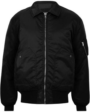 Rick Owens Collar Bomber Jacket - Black