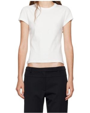 St. Agni Ribbed Knit Round-Neck T-Shirt - Blue