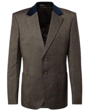 Wales Bonner Alto Pinstripe Wool-Blend Blazer - Black