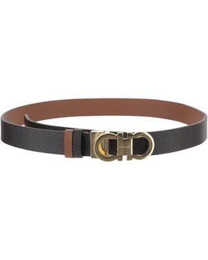 Ferragamo Ferragamo Gancini-Buckle Reversible Belt - White