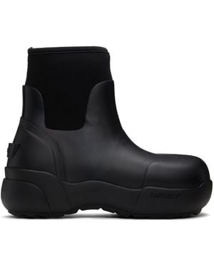 Ambush Elasticated Ankle Welly Boots - Black