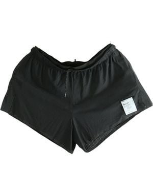 Satisfy Perforated Running Shorts - Black
