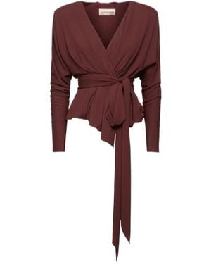 Alexandre Vauthier Long-Sleeved Casual Jacket - Purple
