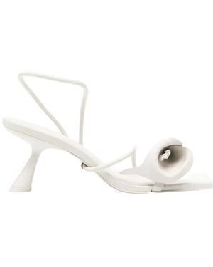 Cult Gaia 80Mm Ria Spiral Strap Sandals - White