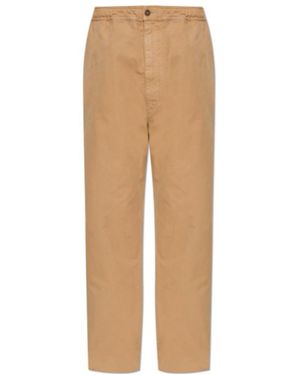 MM6 by Maison Margiela Straight Leg Trousers - Natural