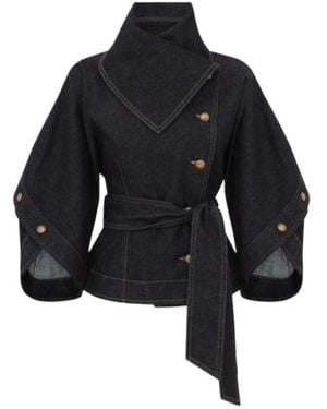 Zimmermann Long-Sleeve Denim Jacket - Blue