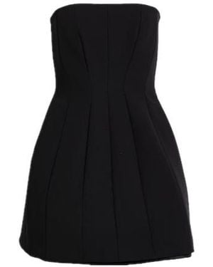 Max Mara Strapless Sleeveless Flare Skirt - Black
