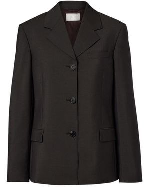 The Row Faelan Wool And Mohair Jacket - Black