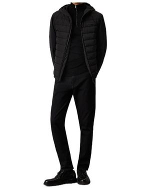 Calvin Klein Technical Twill Hooded Jacket - Black