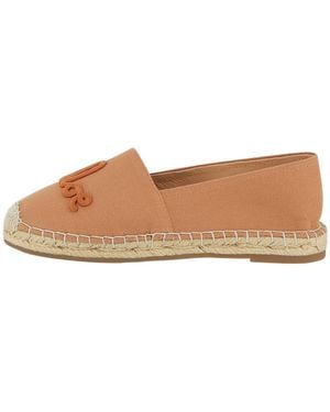 Chloé Front Logo Loafers - Brown