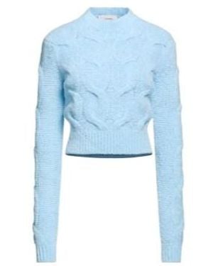 Sportmax Thick Knit Turtleneck Sweater - Blue