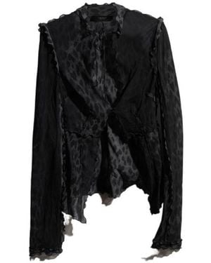 Gucci Printed Silk Blend Shirt - Black