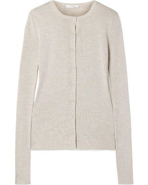 The Row Josette Button Cardigan - White