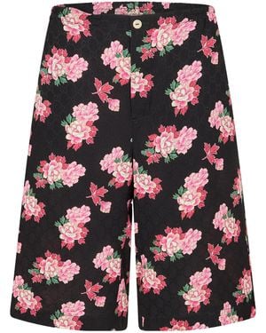 Gucci Classic Jacquard Shorts - Red