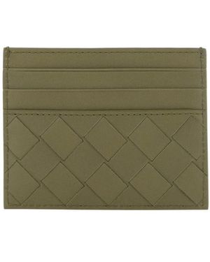 Bottega Veneta Intrecciato Credit Card Case - Green