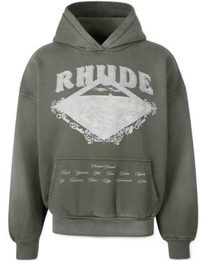 Rhude Long-Sleeve Sweatshirt - Gray