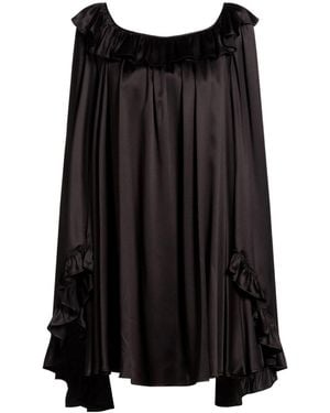 Chloé Solid-Color Satin Dress - Black