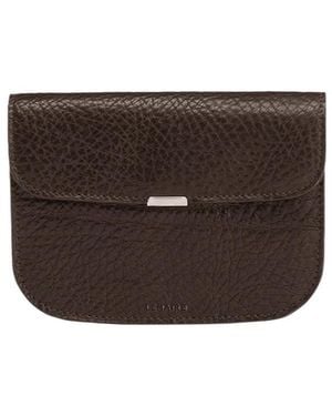 Lemaire Grained-Leather Wallet - Brown