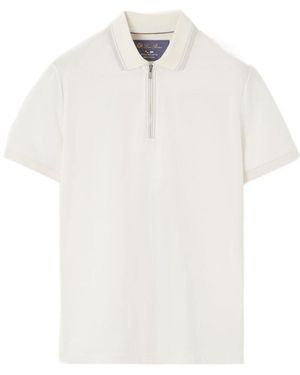 Loro Piana Zip Regatta Polo Shirt - White