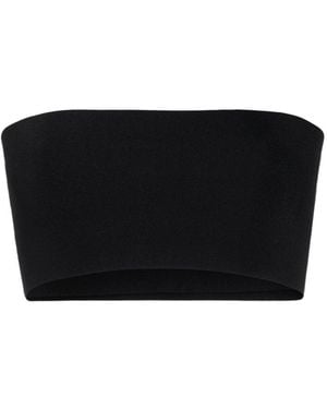 Stella McCartney Strapless Cropped Top - Black