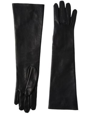 Brunello Cucinelli Long Leather Gloves - Black