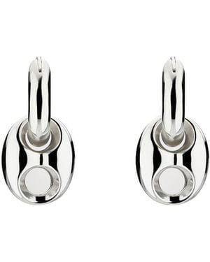 Gucci Marina Chain Hoop Earrings - White