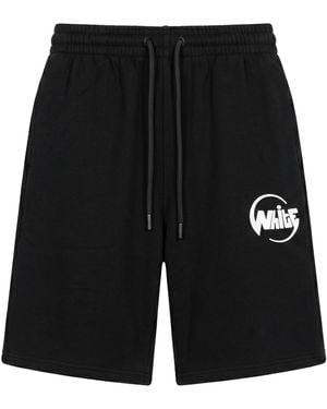 Off-White c/o Virgil Abloh Elastic-Waist Shorts - Black