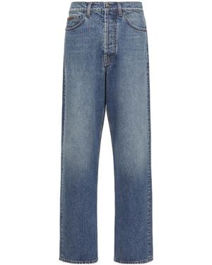 Moncler Straight Leg Denim Jeans - Blue