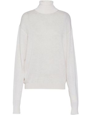 Prada Cashmere Turtleneck - White