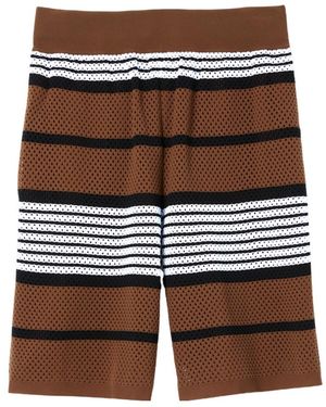 Burberry Striped Knee-Length Shorts - Multicolour