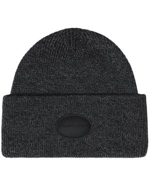 Alexander Wang Logo-Patch Beanie - Black