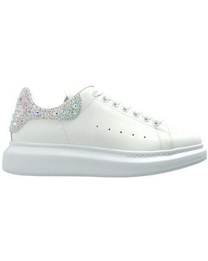McQueen Lace-Up Low-Top Casual Shoes - White