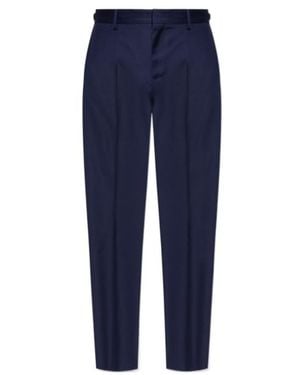 Versace Pleated Tailored Pants - Blue