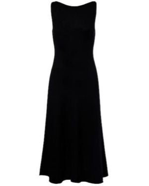 Extreme Cashmere N468 Gabrielle Wool-Blend Midi Dress - Black
