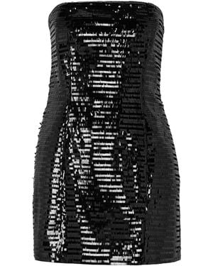 A.L.C. Sequin Satin Mini Skirt - Black