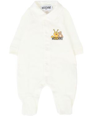 Moschino Long-Sleeved Jumpsuit - White