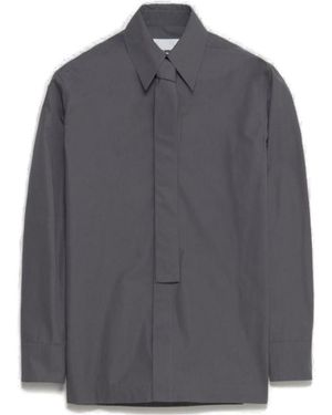Jil Sander Tie Detailed Shirt - Grey